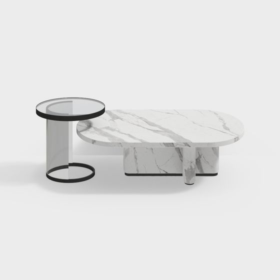 Marble Art Coffee Table 3D model
