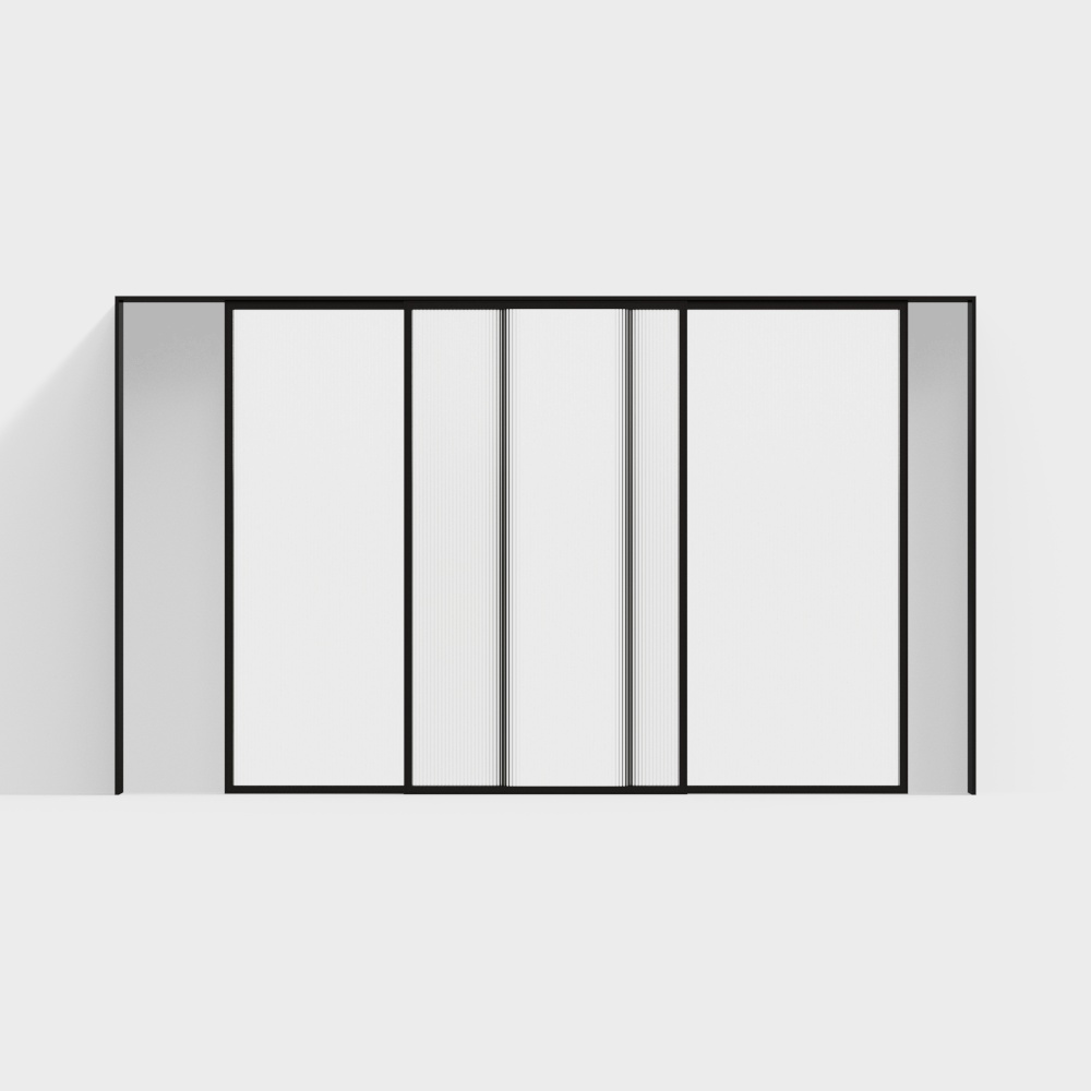 Porta tripla collegata minimalista moderna