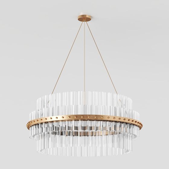 Stunning Crystal Chandelier 3D model