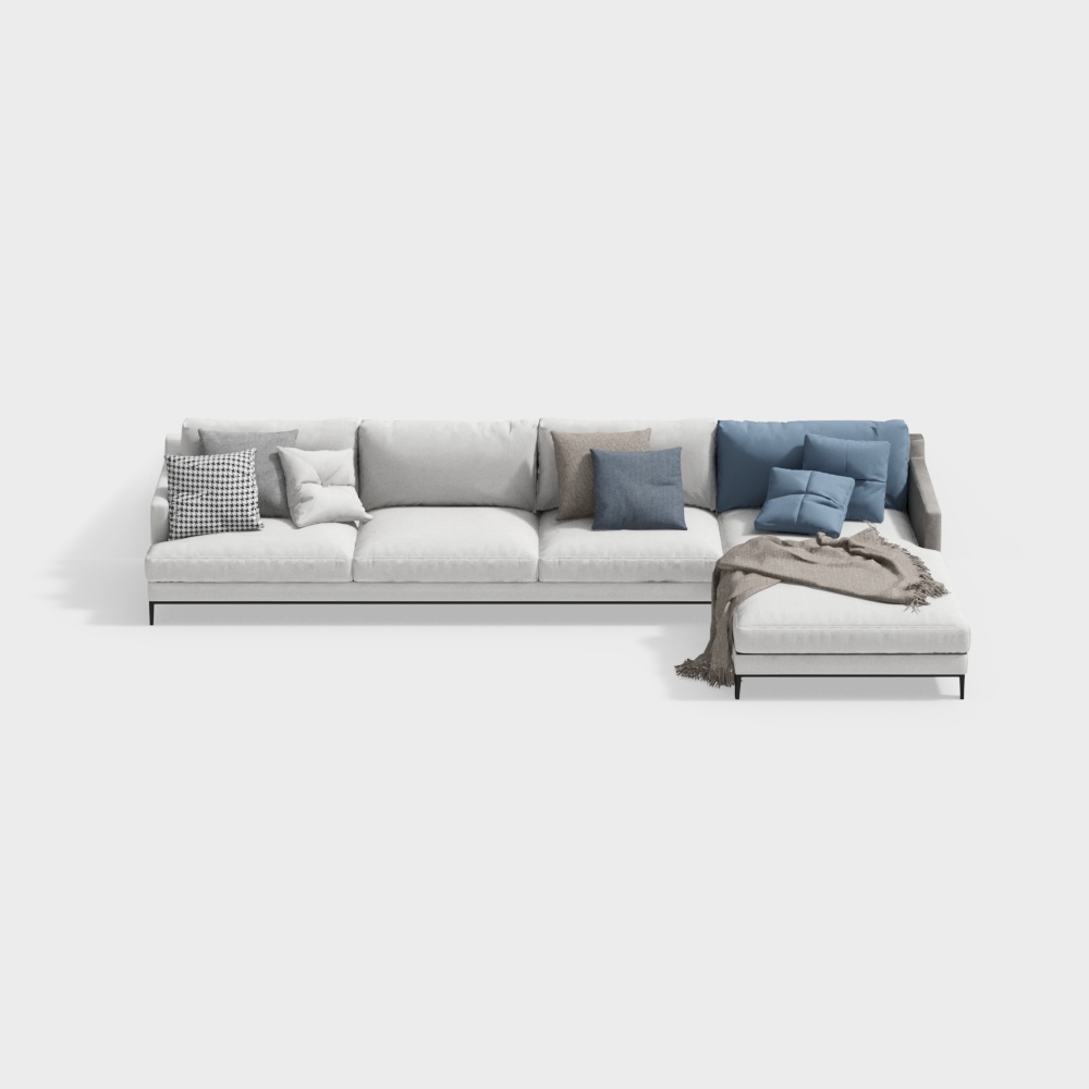 Ghế sofa góc hiện đại đơn giản