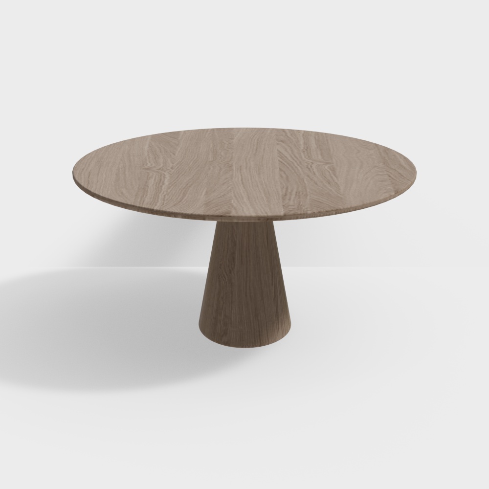 Wabi-Sabi Style Round Dining Table