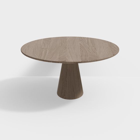 Low-Poly Round Table 3D Model Design