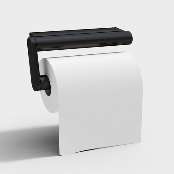 Minimalist Toilet Paper Holder 3D model