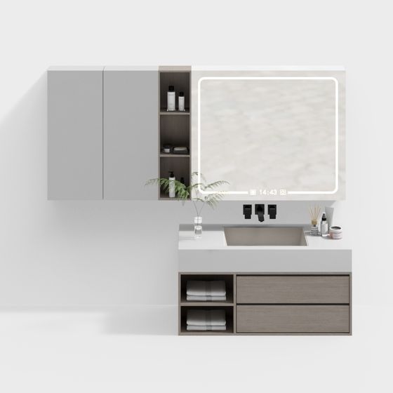 Urban Bathroom Vanity 3D model