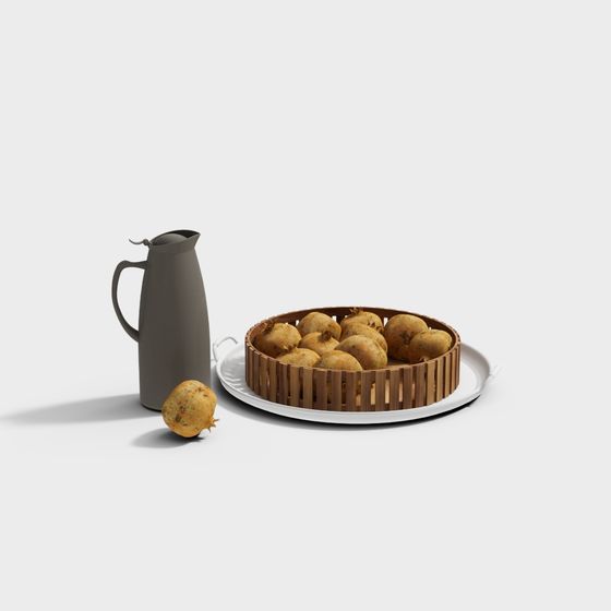 Đồ trang trí kết hợp trái cây hiện đại