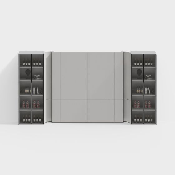 モダンなライトラグジュアリーのワインキャビネット