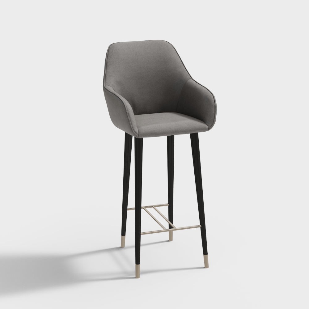 Moderne leicht luxuriöse Barhocker