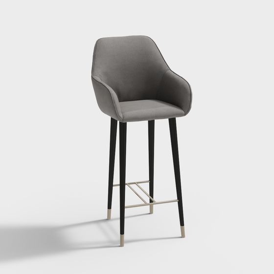 Moderne leicht luxuriöse Barhocker