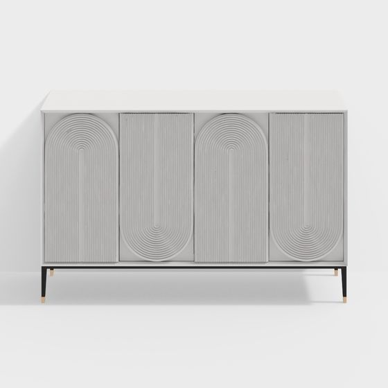 Minimalist Art Cabinet 3D model