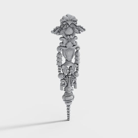 Classic Corinthian Capital 3D model