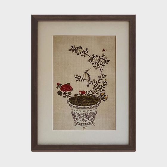 Floral Bird bonsai 3D model for Creative Projects