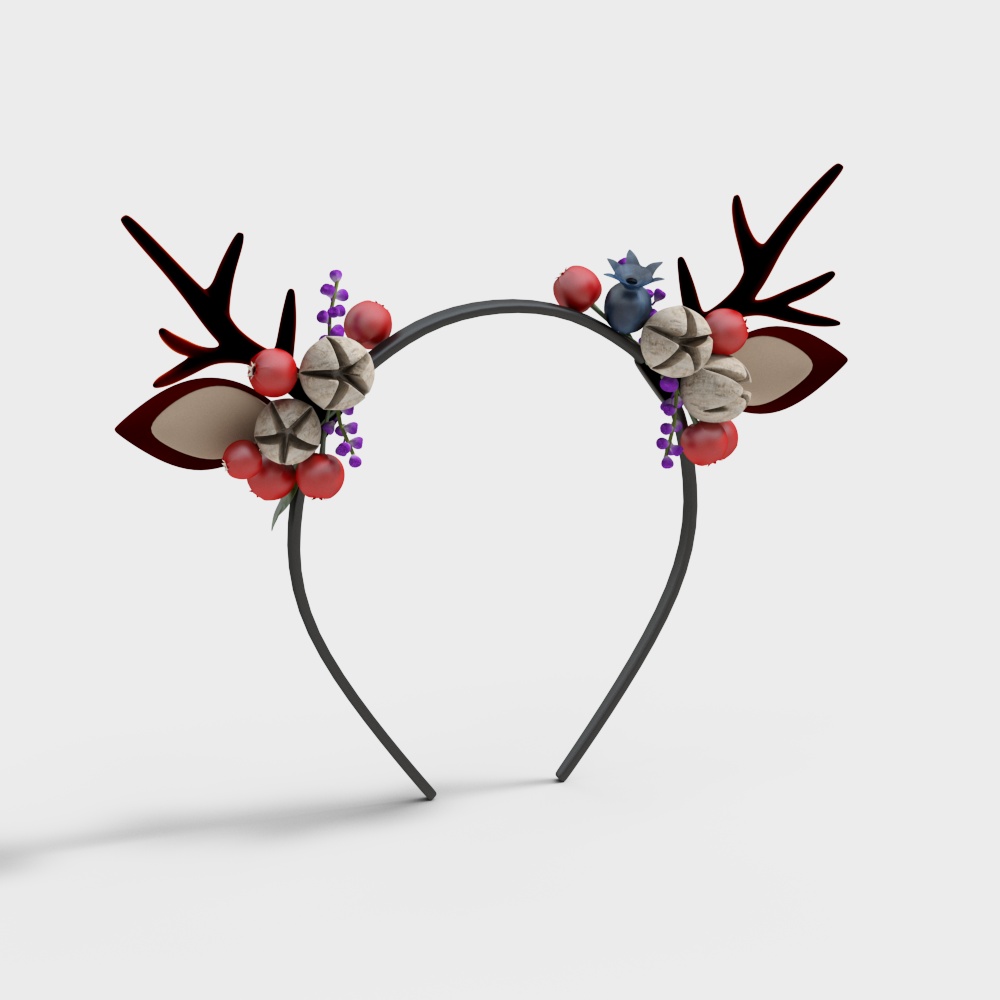 Enchanting Winter Forest Headpiece 3D model