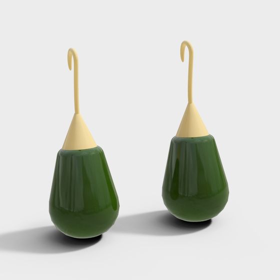 Avocado Hook 3D model - Nature Inspired Decoration