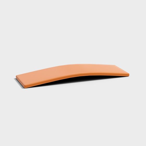 Stylish Coral Curve 3D model for Modern Design