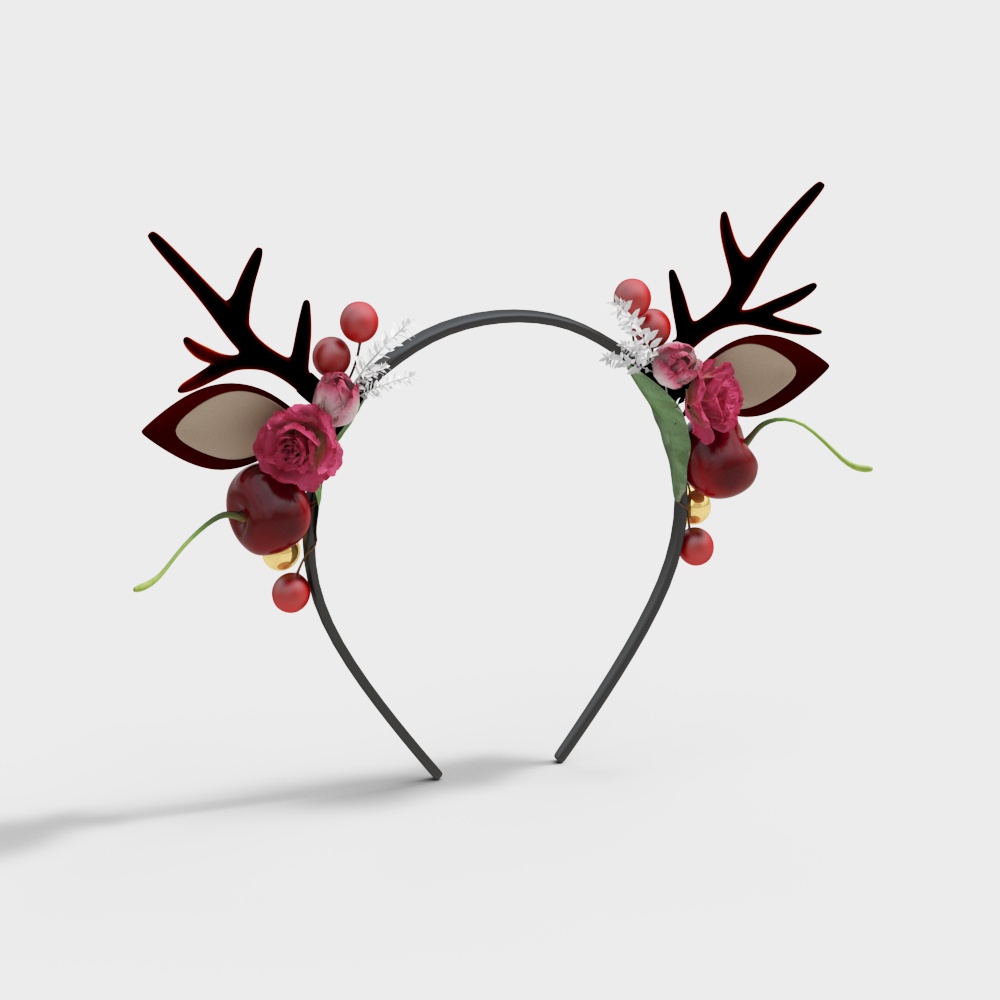 Winter-Themed 3D Headpiece Model
