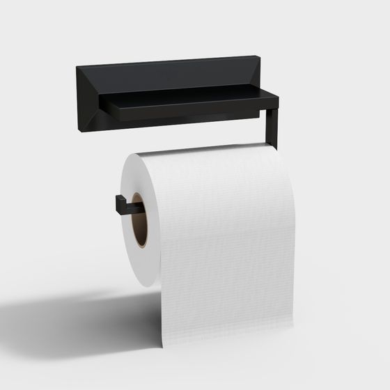 Minimalist Toilet Paper Holder 3D model