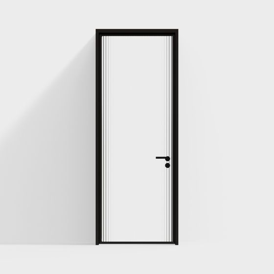 Minimalist Lines Door 3D model