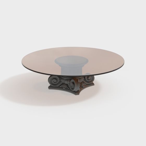 Elegant Round Table 3D model for Modern Design