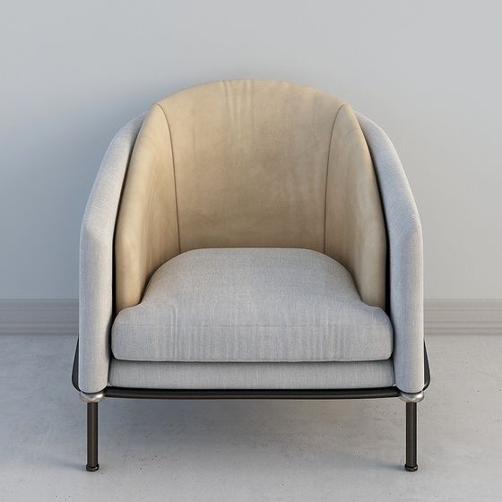 Cozy Lounge Chair 3D model for Modern Interiors