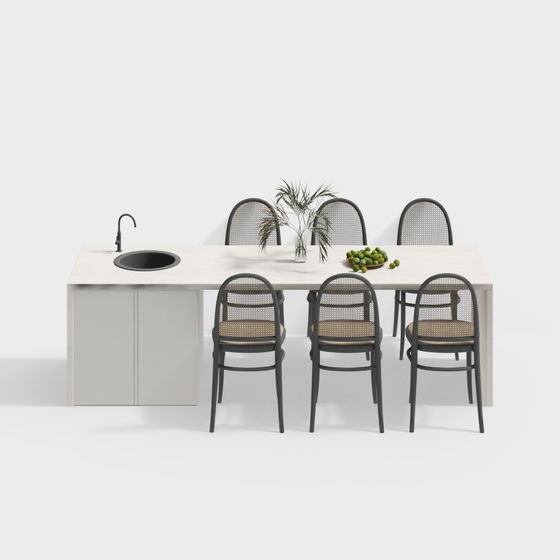 Urban Dining Table 3D model