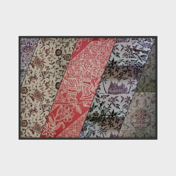 Batik Tapestry Low Poly 3D model Design