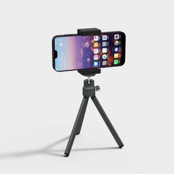 Smartphone Tripod 3D Model - Modern, Minimalist Design