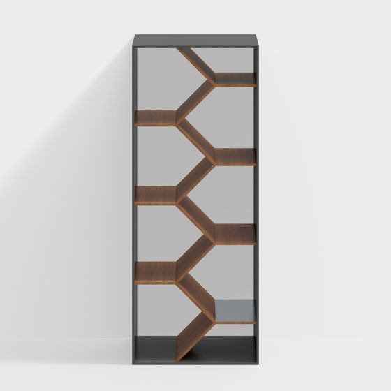 Y-Shaped Bookshelf 3D model