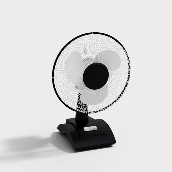 Chic Low-Poly Fan 3D model for Contemporary Spaces