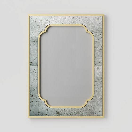 Vintage Frame 3D Model with Low Polygon Design