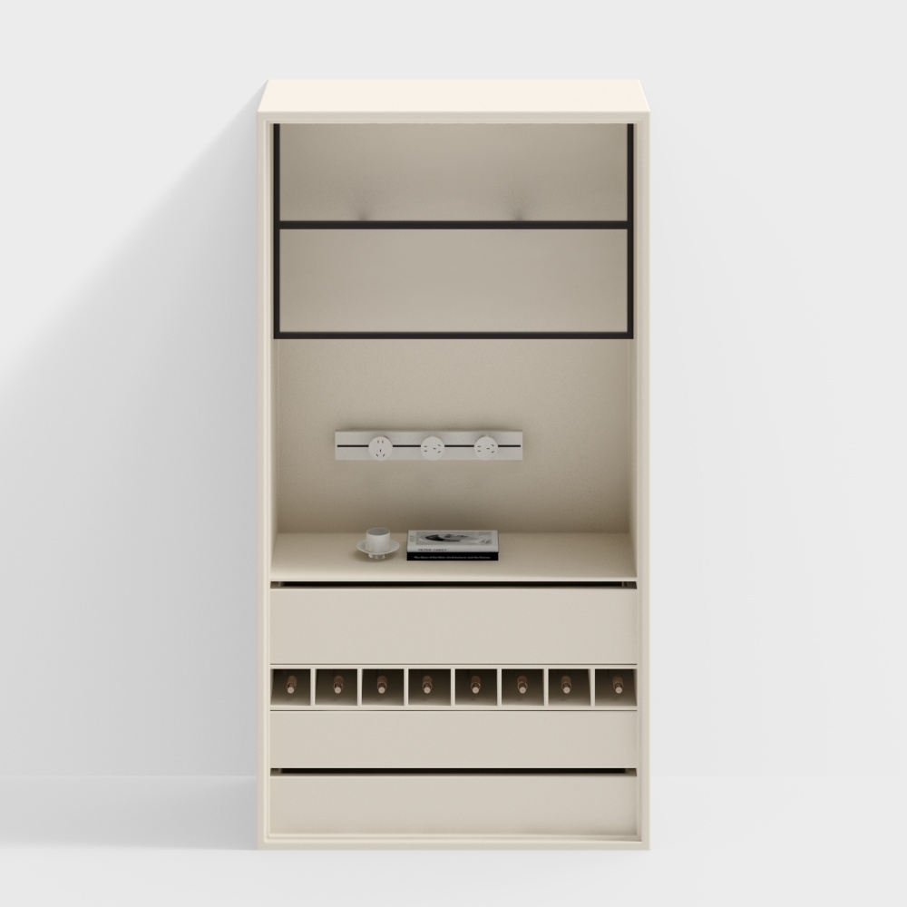 모던 식사 공간 와인 캐비닛