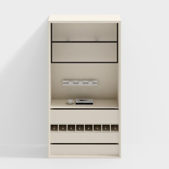 모던 식사 공간 와인 캐비닛