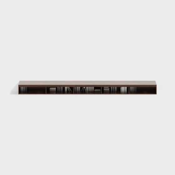 Modern Minimalist Floating Bookshelf 3D model