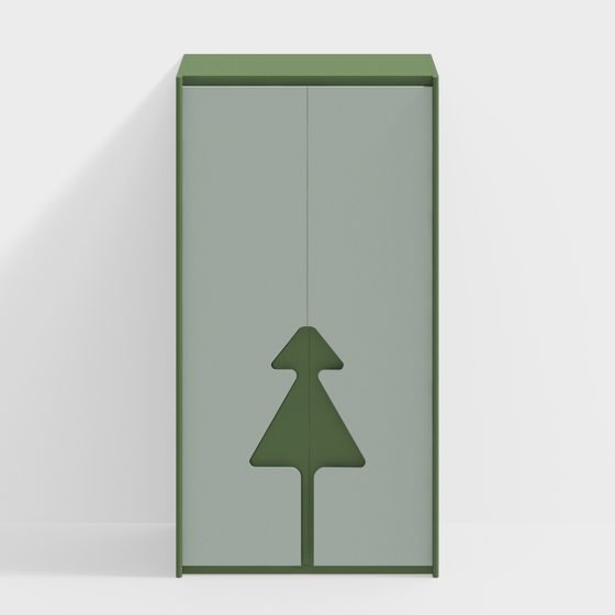 Forest Door Low-Poly 3D model