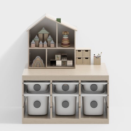 Charming Children's Playhouse 3D model