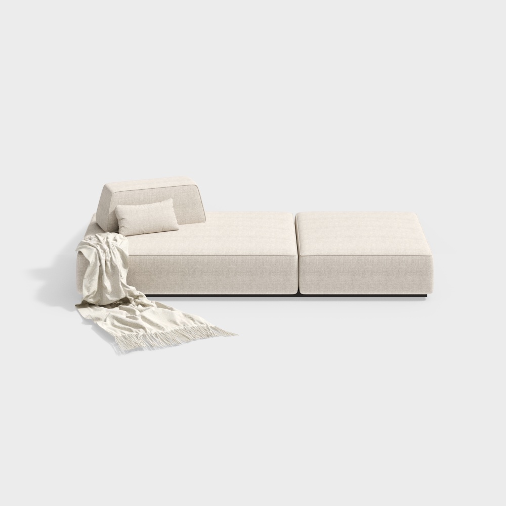 Современный диван для нескольких человек в гостиной и столовой