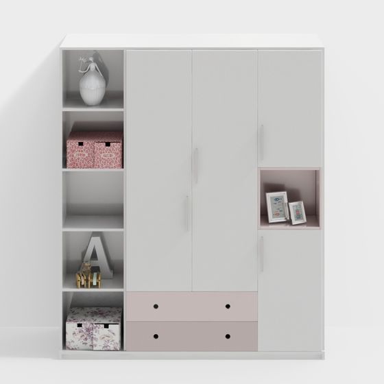 Stylish Storage Cabinet 3D model for Urban Living