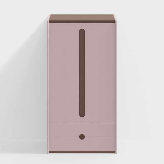 Minimalist Wardrobe 3D model for Contemporary Spaces