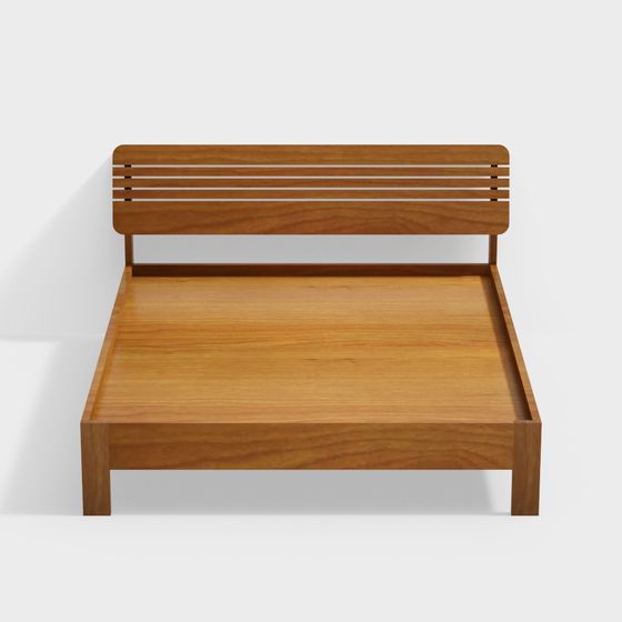 Modern Minimalist Bed Frame 3D model