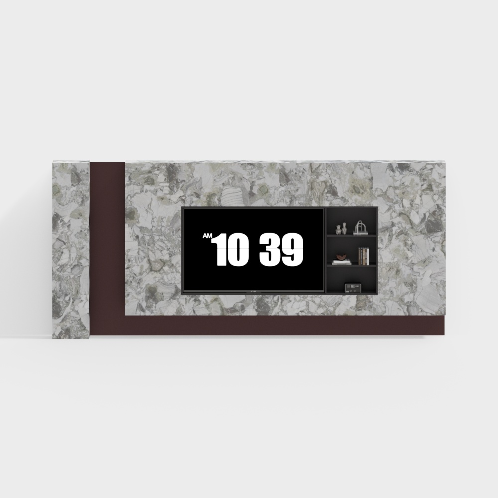 Pared de Entretenimiento de Sala de Estar de Lujo Ligero Francés