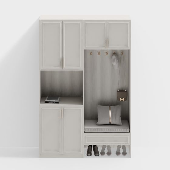 Modern Entryway Cabinet 3D model
