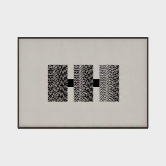 Grid Art Frame 3D model - Unique Low Poly Design