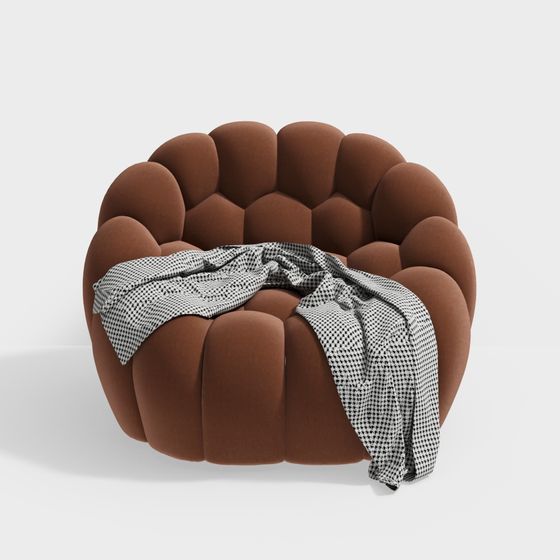 Modern living room single sofa