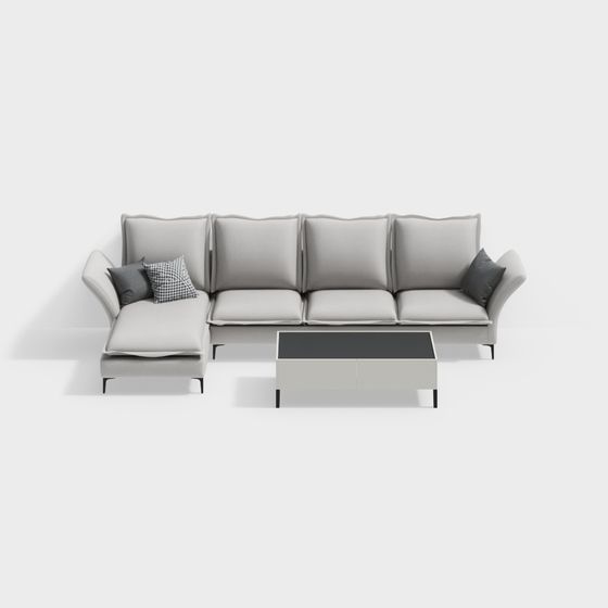 現代客餐廳分體沙發