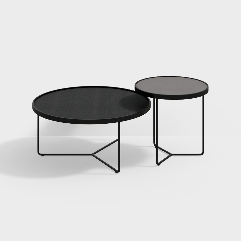 현대 거실 및 식사 공간 커피 테이블