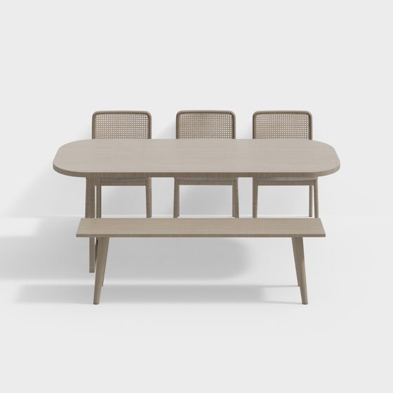 원목 스타일 식탁 세트