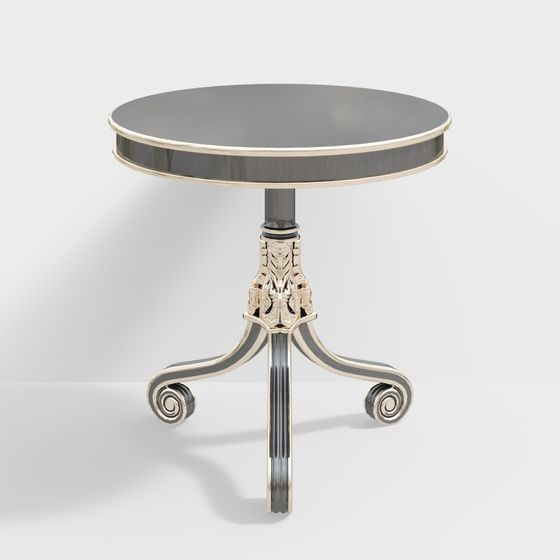 Elegant Round Table 3D model for Modern Artistic Spaces