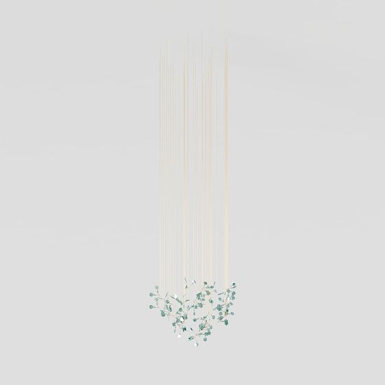 Suspended Greenery 3D model - Low-Poly Chandelier
