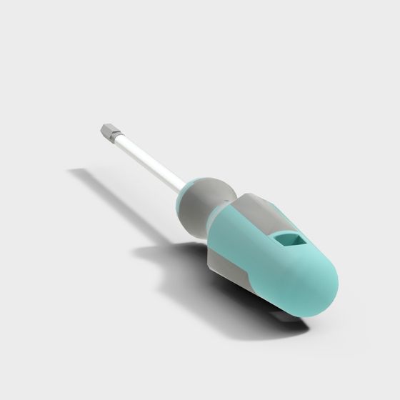 Unique Low-Poly Screwdriver 3D model