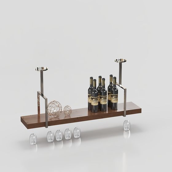 Wine Rack Elegance 3D model