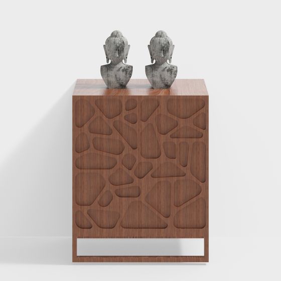 Cabinet latéral de style papou